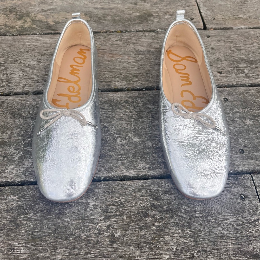 Sam Edelman Silver Women's Ballet Flats